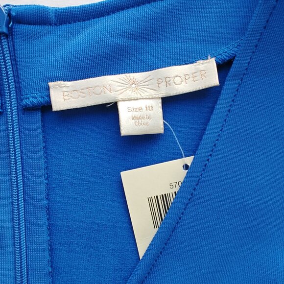 Boston Proper NEW Fit and Flare Beyond Travel Dress Size 10 - Picture 3 of 5